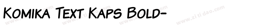 Komika Text Kaps Bold字体转换